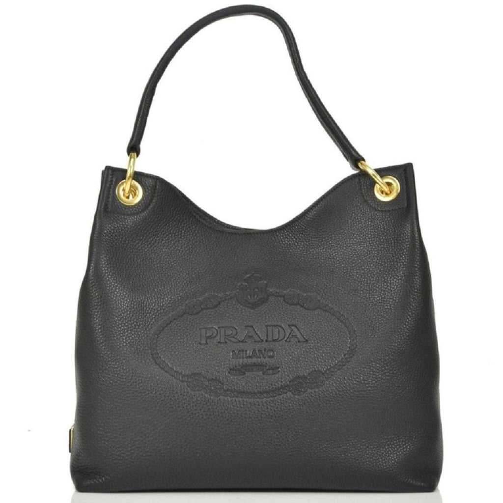 Prada Women's Gray Vitello Phenix Leather Crossbody 1BH079 - Yahoo Shopping