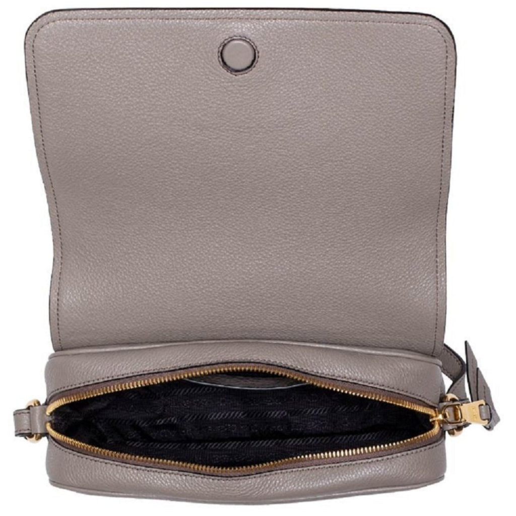 Prada Vitello Phenix Baltico Flap Crossbody Bag