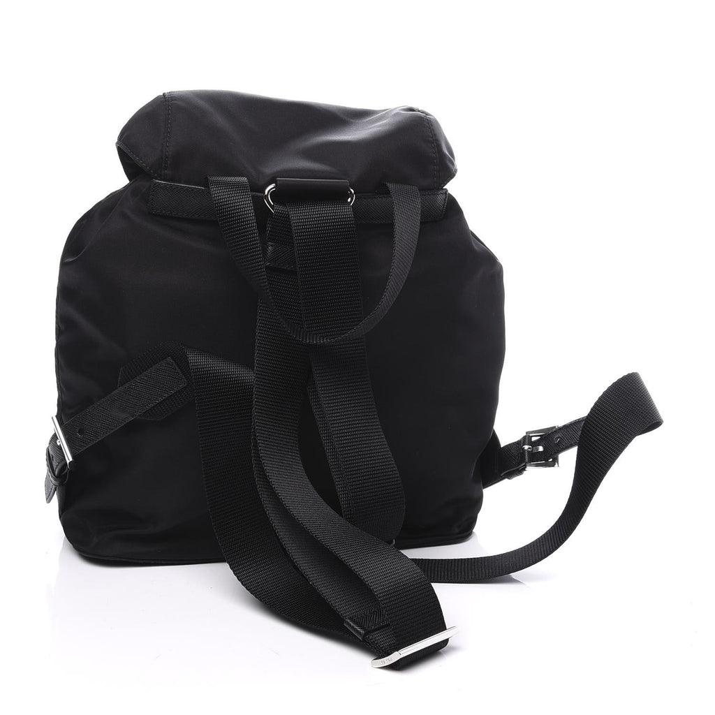 Prada Re-Nylon Black Drawstring Medium Backpack – Queen Bee Beverly