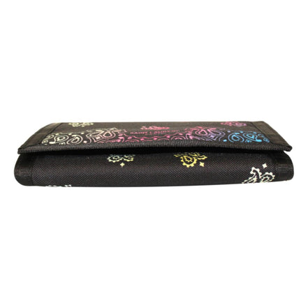 Saint Laurent Black Nylon Chain Trifold Wallet available at Queen Bee of Beverly Hills