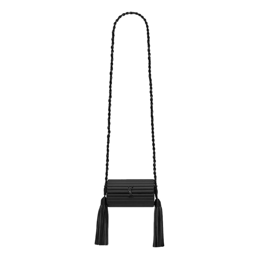 Saint Laurent Black Plexiglass Minaudiere Opium Box Bag 5173900