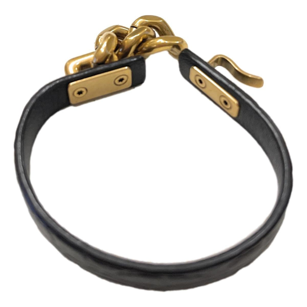 Saint Laurent Croc Embossed Chain Link Bracelet 640783 at_Queen_Bee_of_Beverly_Hills