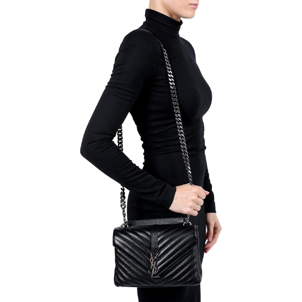 SMALL LOULOU IN QUILTED LEATHER, Saint Laurent