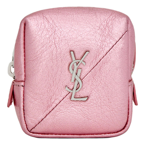 Saint Laurent Jamie YSL Keyring Cube Pink Leather 669964 at_Queen_Bee_of_Beverly_Hills