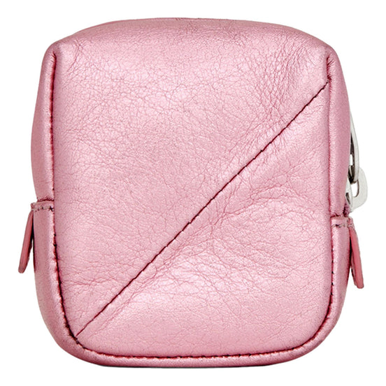 Saint Laurent Jamie YSL Keyring Cube Pink Leather available at Queen Bee of Beverly Hills