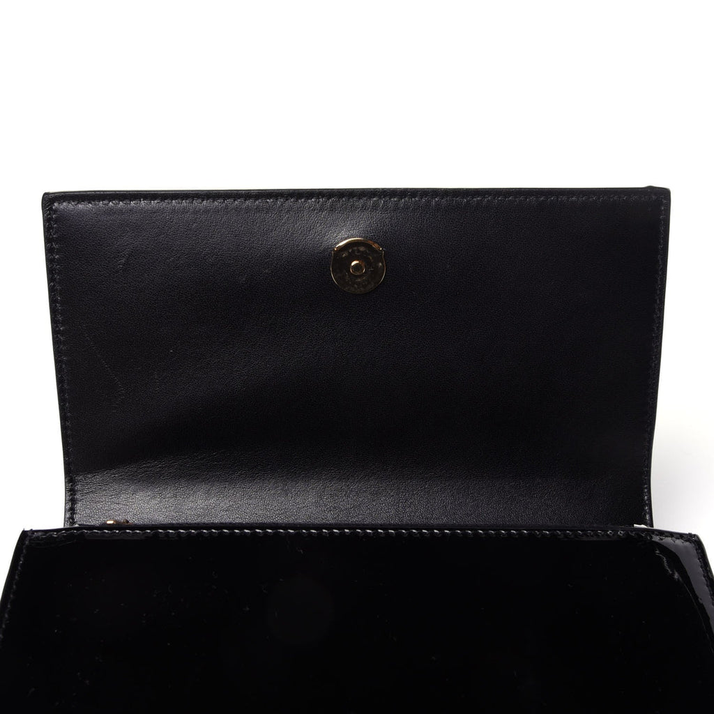 Saint Laurent Kate Black Patent Leather Monogram 85/34 Belt Bag 534395 at_Queen_Bee_of_Beverly_Hills