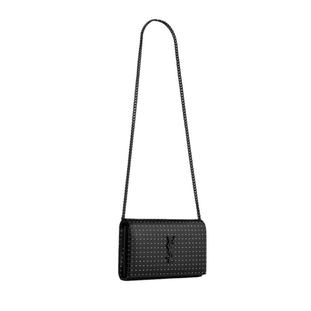 Saint Laurent Grain de Poudre Monogram Kate Small Crossbody Bag