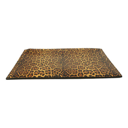 Saint Laurent Leopard Printed Calfskin Leather Medium Pouch available at Queen Bee of Beverly Hills
