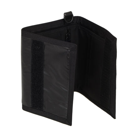 Saint Laurent Nuxx Black Nylon Chain Trifold Wallet available at Queen Bee of Beverly Hills