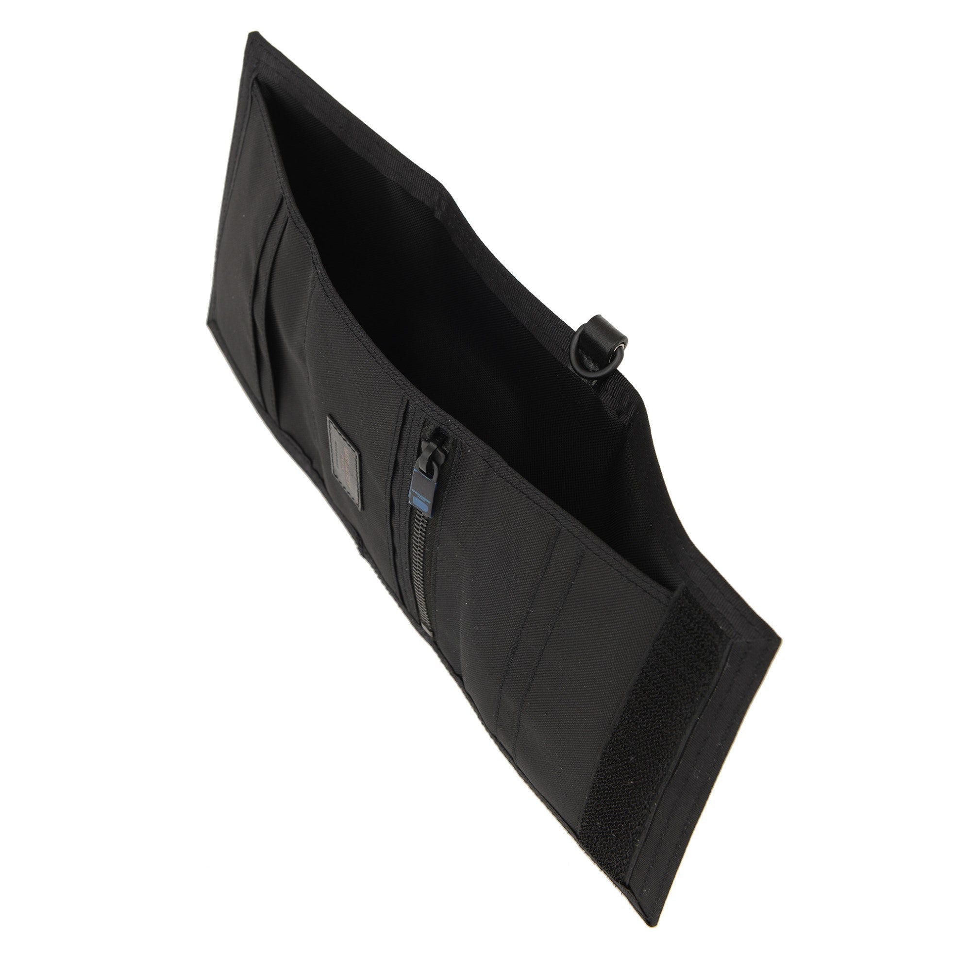 Saint Laurent Nuxx Black Nylon Chain Trifold Wallet available at Queen Bee of Beverly Hills