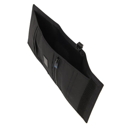 Saint Laurent Nuxx Black Nylon Chain Trifold Wallet available at Queen Bee of Beverly Hills