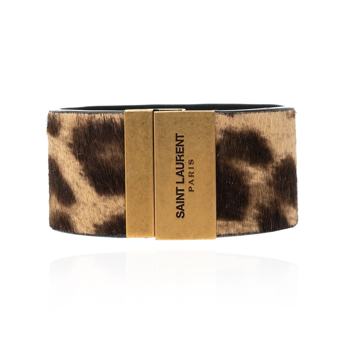 Saint Laurent Pony Hair Leopard Print Medium Bracelet 542012 at_Queen_Bee_of_Beverly_Hills