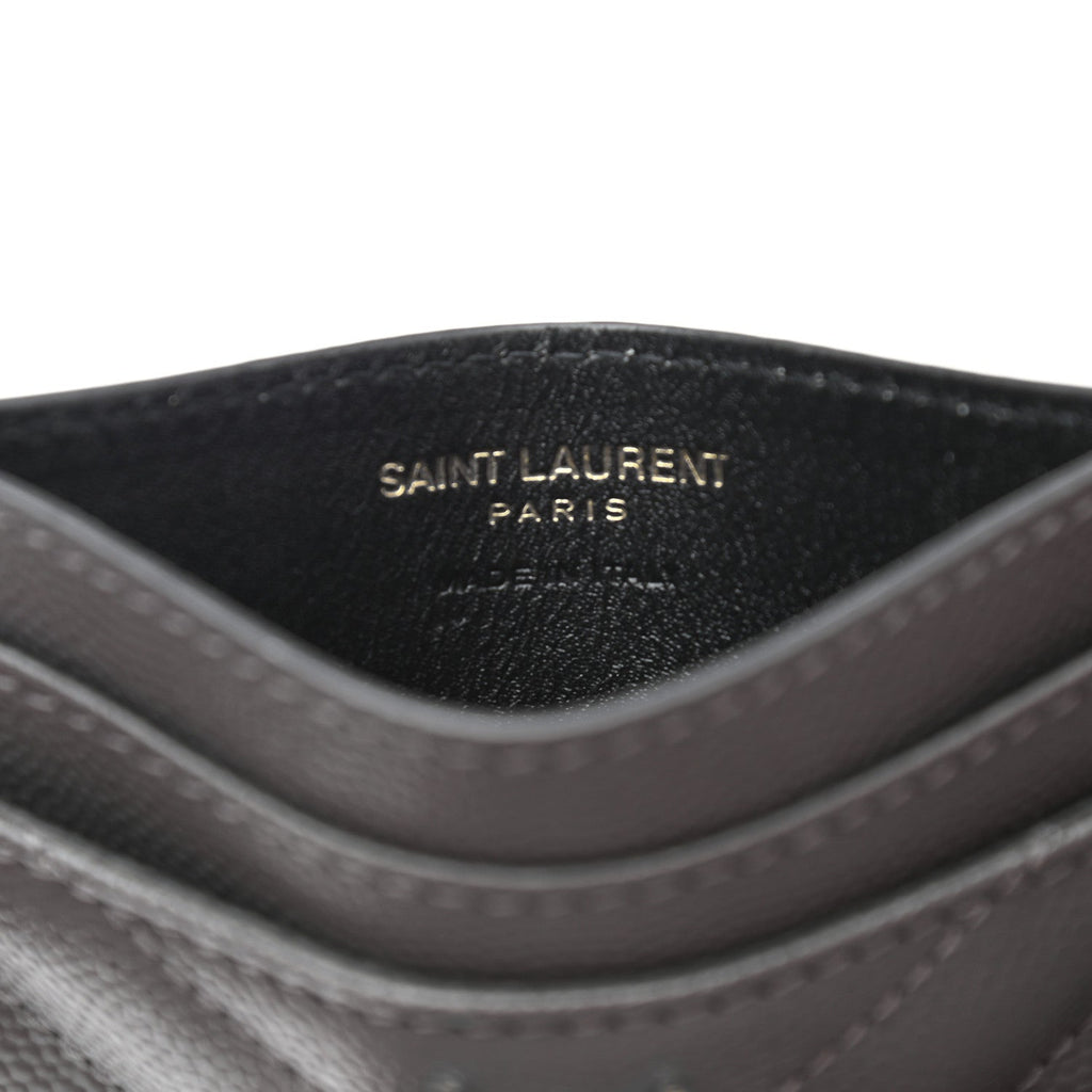Saint Laurent East/West Wallet in Grain de Poudre Embossed Leather