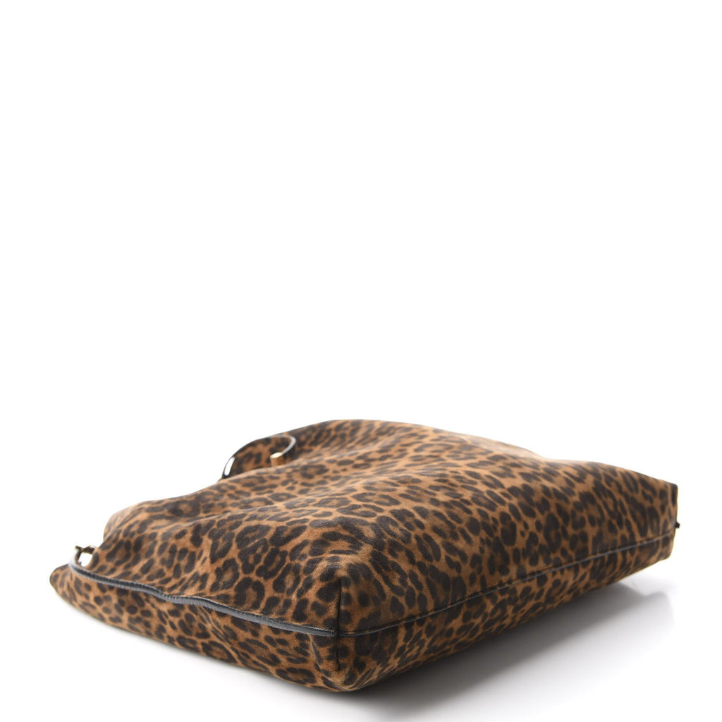 Saint Laurent Suede Leopard Print Medium Suzanne Hobo Natural 6348041 at_Queen_Bee_of_Beverly_Hills