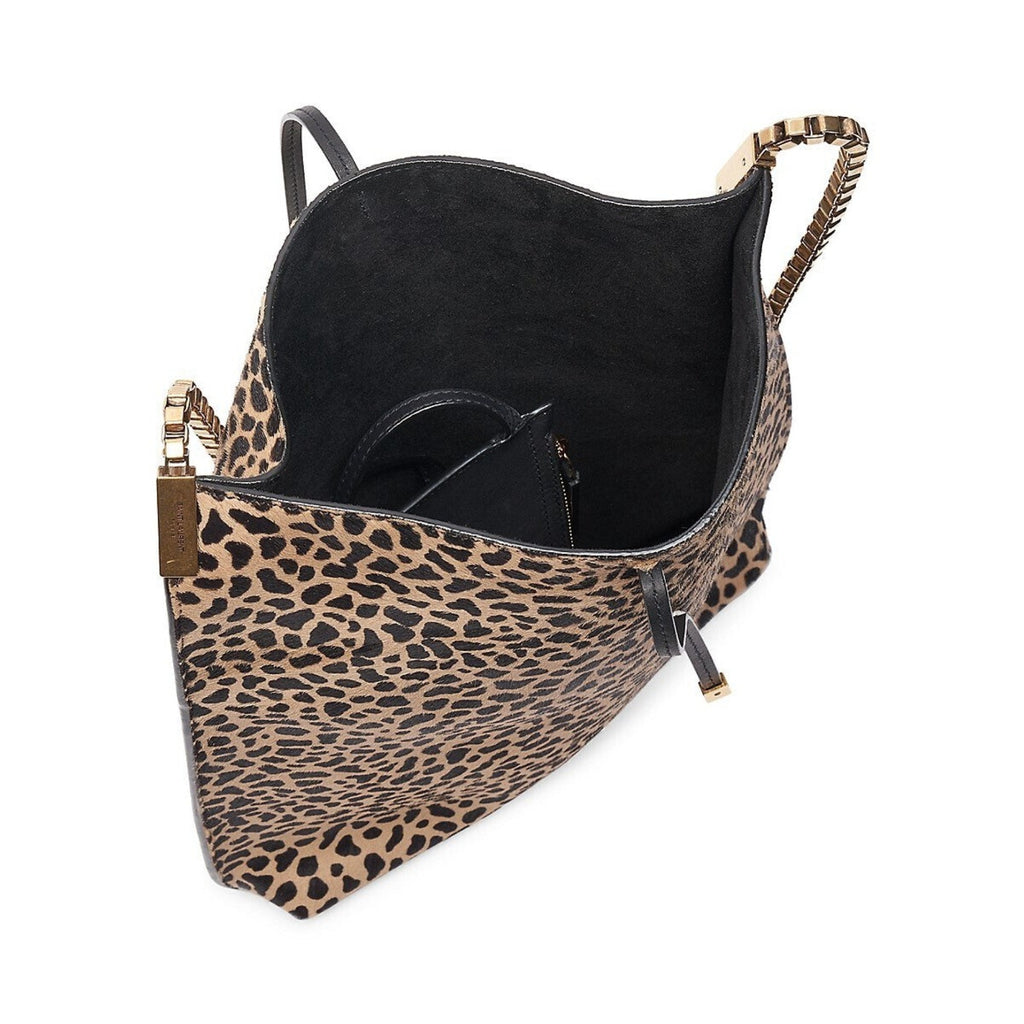 Saint Laurent Suzanne Pony Hair Leopard Print Small Hobo Bag 636498 at_Queen_Bee_of_Beverly_Hills