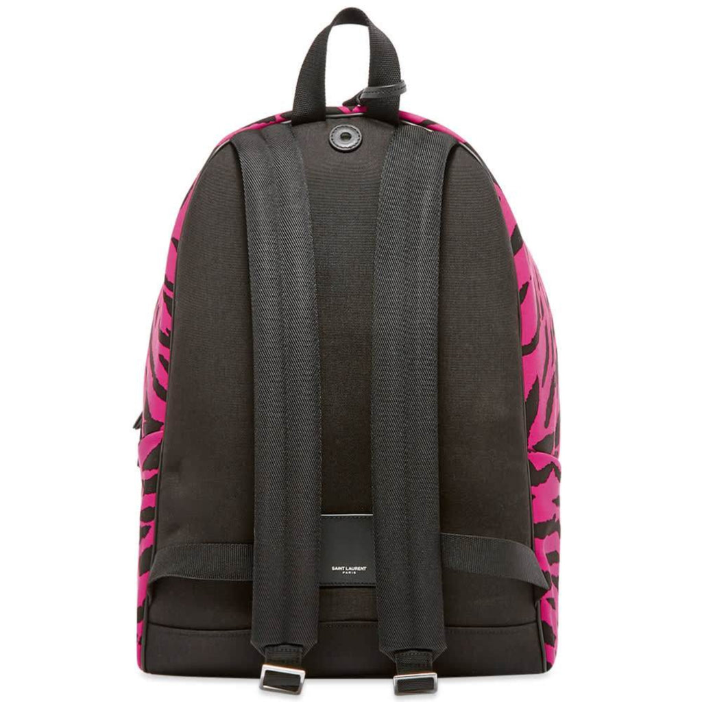 Saint Laurent Unisex Pink Zebra City Backpack 543967 at_Queen_Bee_of_Beverly_Hills