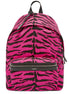 Saint Laurent Unisex Pink Zebra City Backpack available at Queen Bee of Beverly Hills