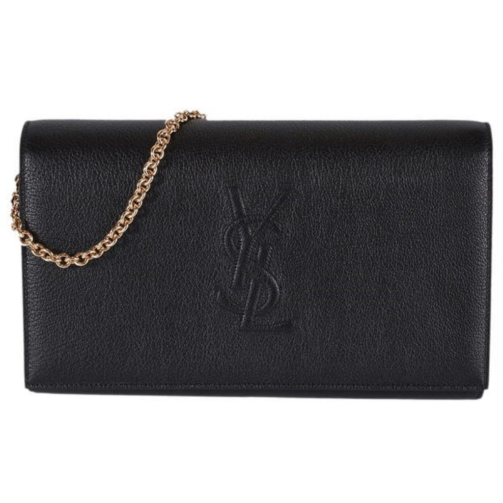 Saint Laurent YSL Belle de Jour Wallet on Chain Black Leather Bag