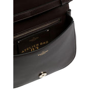 Valentino Garavani Atelier Bag 03 Rose Edition Brown Leather Crossbody Bag available at Queen Bee of Beverly Hills