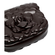 Valentino Garavani Atelier Bag 03 Rose Edition Brown Leather Crossbody Bag available at Queen Bee of Beverly Hills