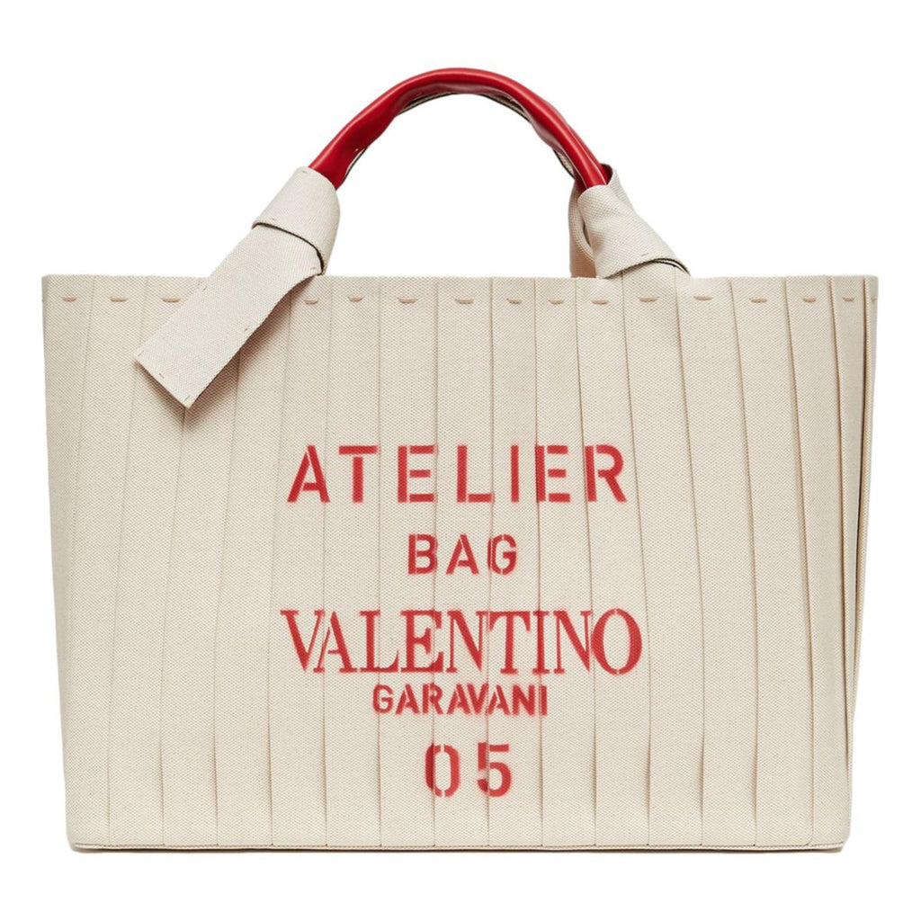 Valentino Garavani 05 Plisse Edition Sac Atelier Large Canvas Tote Bag –  Queen Bee of Beverly Hills