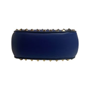 Valentino Garavani Rockstud Blue Leather Small Chain Crossbody Bag available at Queen Bee of Beverly Hills
