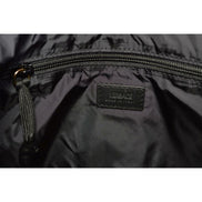 Versace Black Nylon Barocco Signature Print Drawstring Backpack available at Queen Bee of Beverly Hills