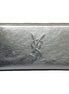 Yves Saint Laurent Wallet YSL Belle du Jour Silver Leather Zip Wallet available at Queen Bee of Beverly Hills